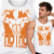 TANK TOP NA SIŁOWNIĘ NO PAIN NO GAIN 4 POMARAŃCZOWY